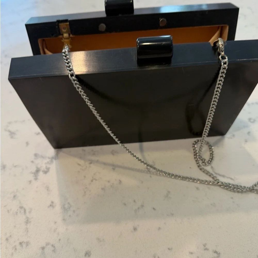 Acrylic Chevron Pattern Clutch